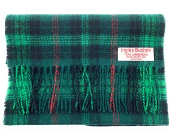 Pure Lambswool Ross Hunting Modern Tartan Clan Scarf - Made in Scotland