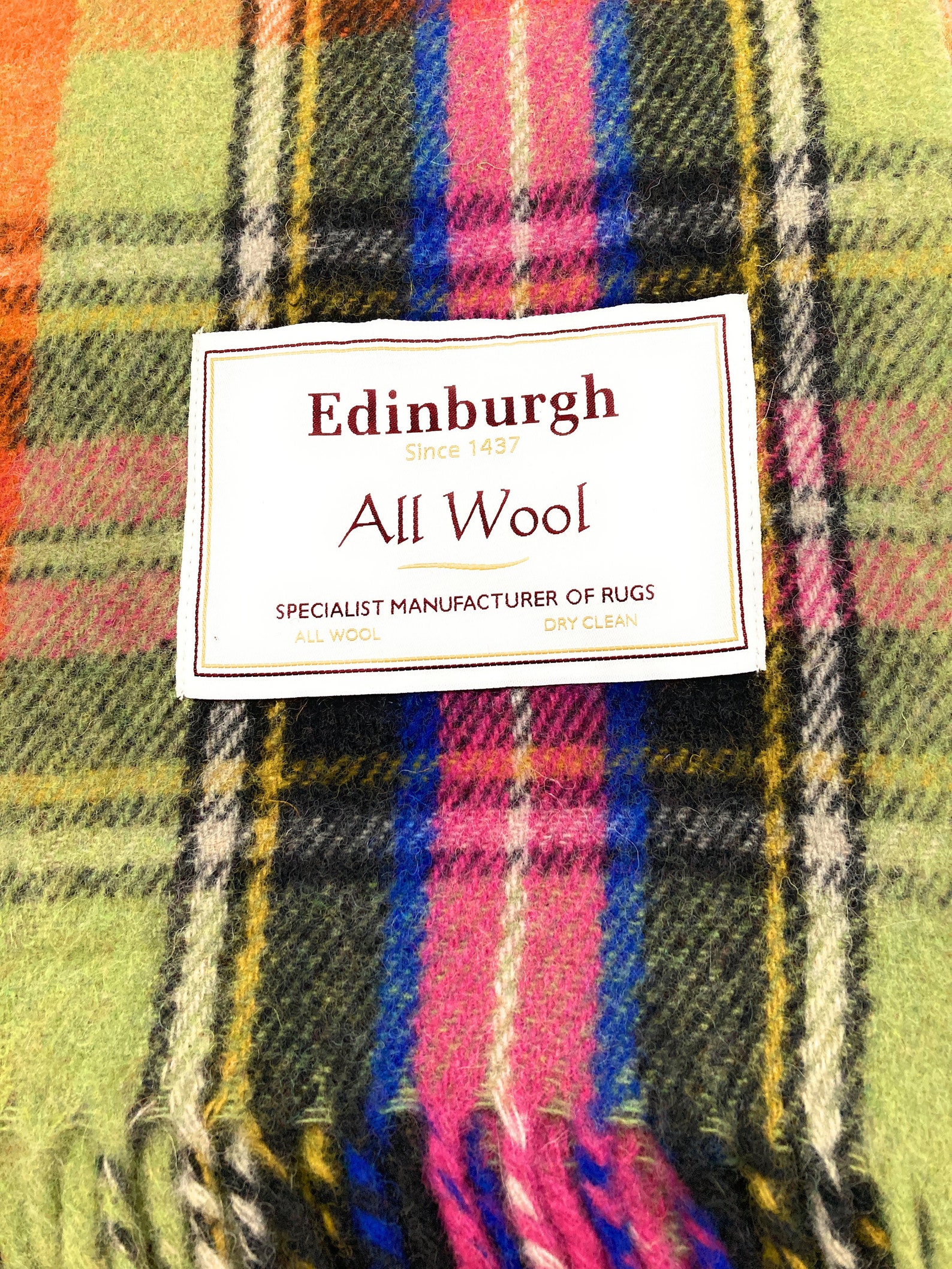 Pure Wool Scottish Bruce of Kinnaird Tartan Travel Rug/Blanket Etsy