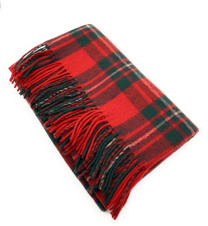 Mélange de laine MacGregor Tapis/couverture de voyage moderne en tartan longueur genou image 1