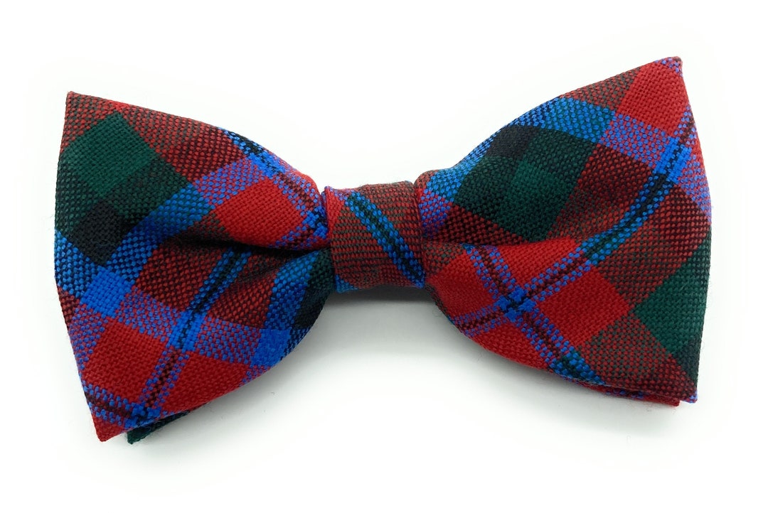 Gents Pure New Wool Macnaughton Tartan Bow Tie MADE IN - Etsy
