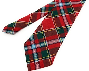 Gents Pure New Wool Drummond of Perth Tartan Tie - MADE IN SCOTLAND