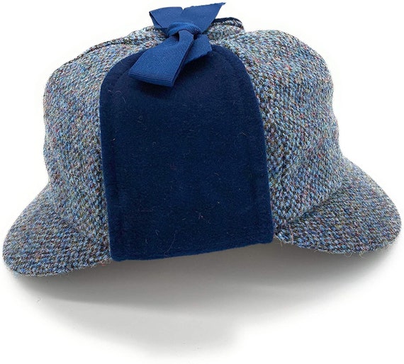 Gents Authentic Harris Tweed Blue Fleck 