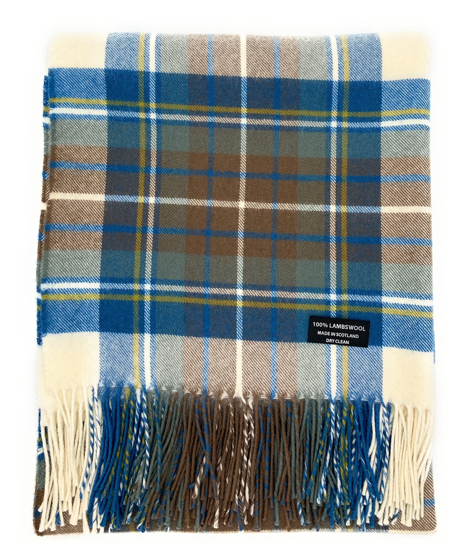 Pure Lambswool Stewart Muted Blue Tartan Travel Rug/blanket Etsy