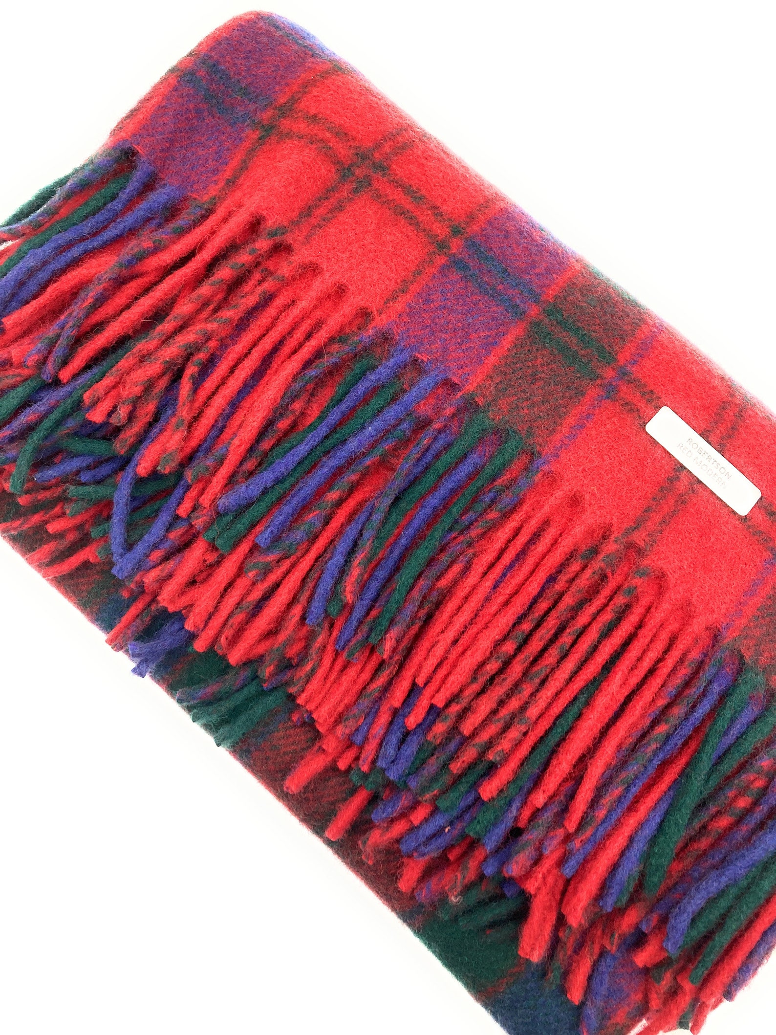 Blend Wool Robertson Red Tartan Travel Rug/Blanket Etsy