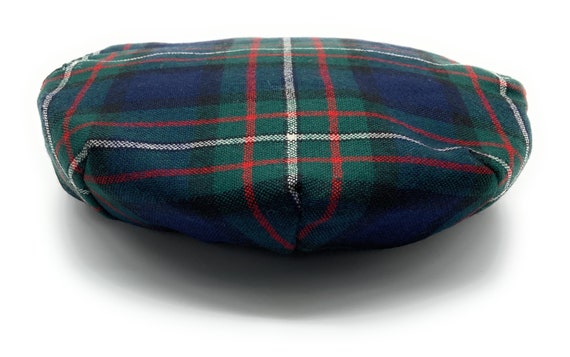 Gents Pure Wool Ferguson Tartan One Size Flat Cap Made in Scotland