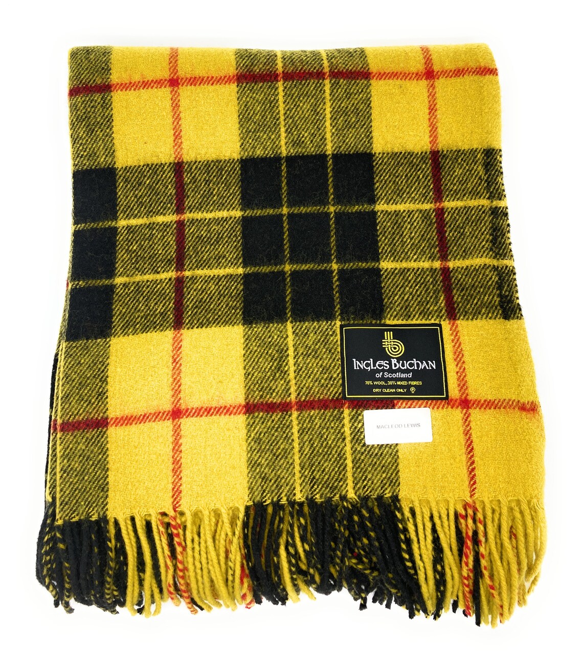 Blend Wool Macleod of Lewis Tartan Travel Rug/Blanket | Etsy