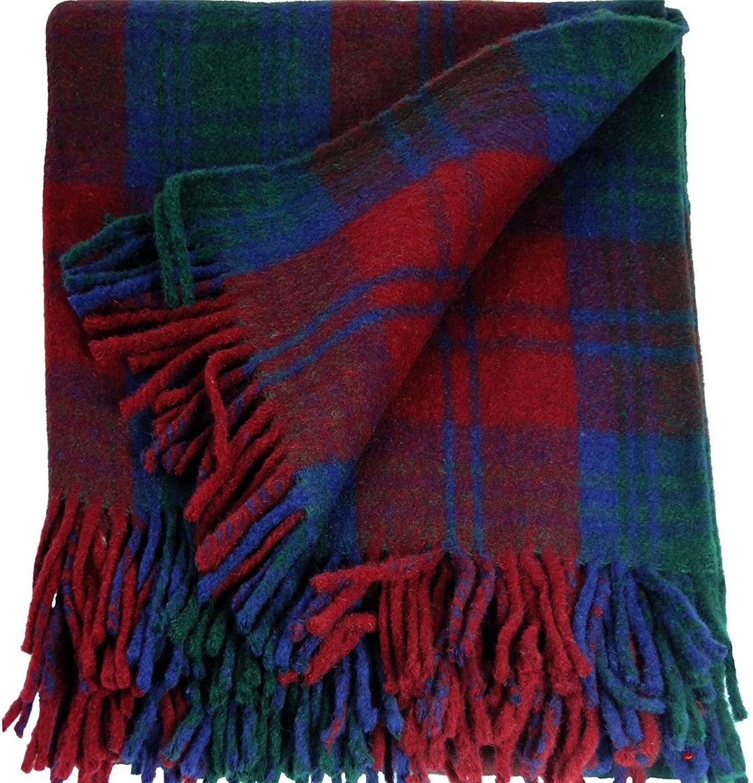 Blend Wool Lindsay Tartan Travel Rug/blanket Etsy