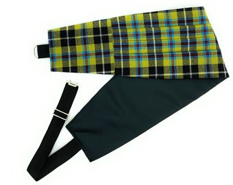 Gents Pure Wool Cornish National Tartan Cummerbund - Made in Scotland