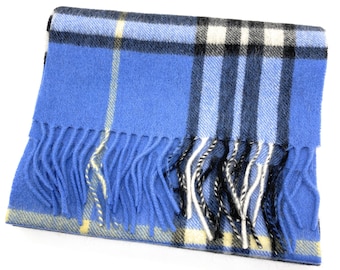 Pure Lambswool Unisex Tartan Scarf - Enlarged Scotty Thomson Denim