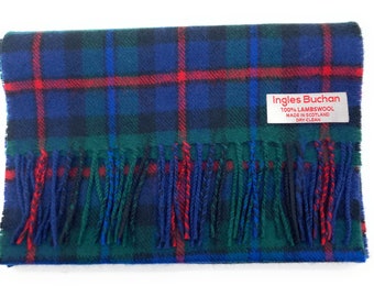 Pure Lambswool Campbell of Cawdor Modern Tartan Clan Scarf - Made in Scotland