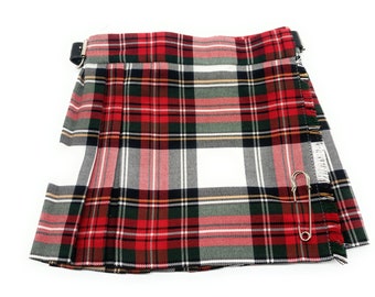 Girls Scottish Stewart Dress Tartan plisado Kilt Skirt- Made in Scotland