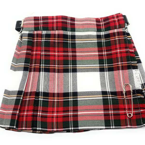 Filles Scottish Stewart Dress Tartan plissée Kilt Skirt- Made in Scotland
