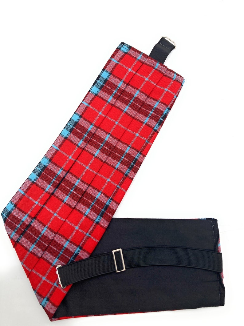 Gents Pure Wool MacTavish Modern Tartan Cummerbund Made in Scotland image 1