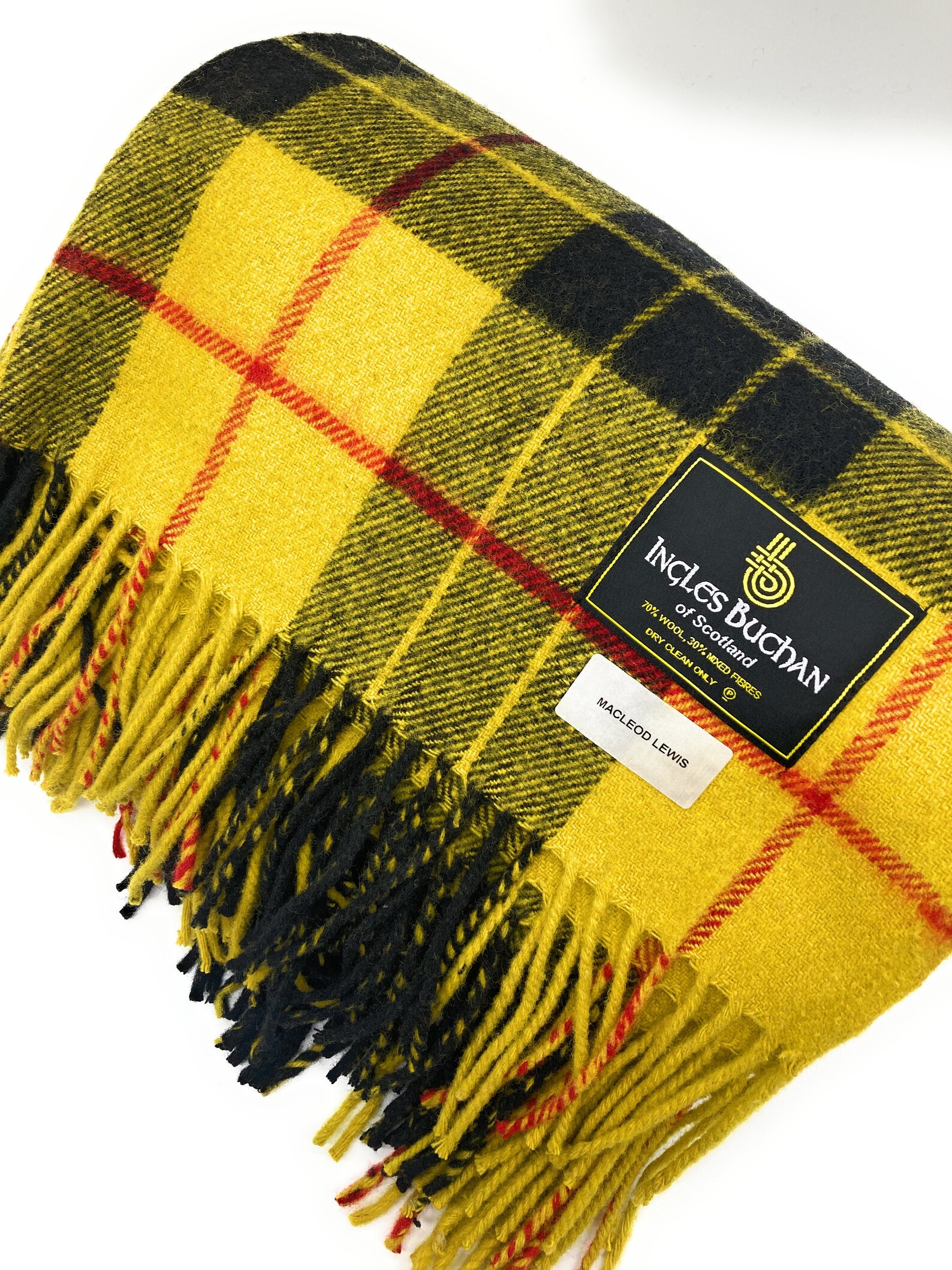 Blend Wool Macleod of Lewis Tartan Travel Rug/Blanket Etsy