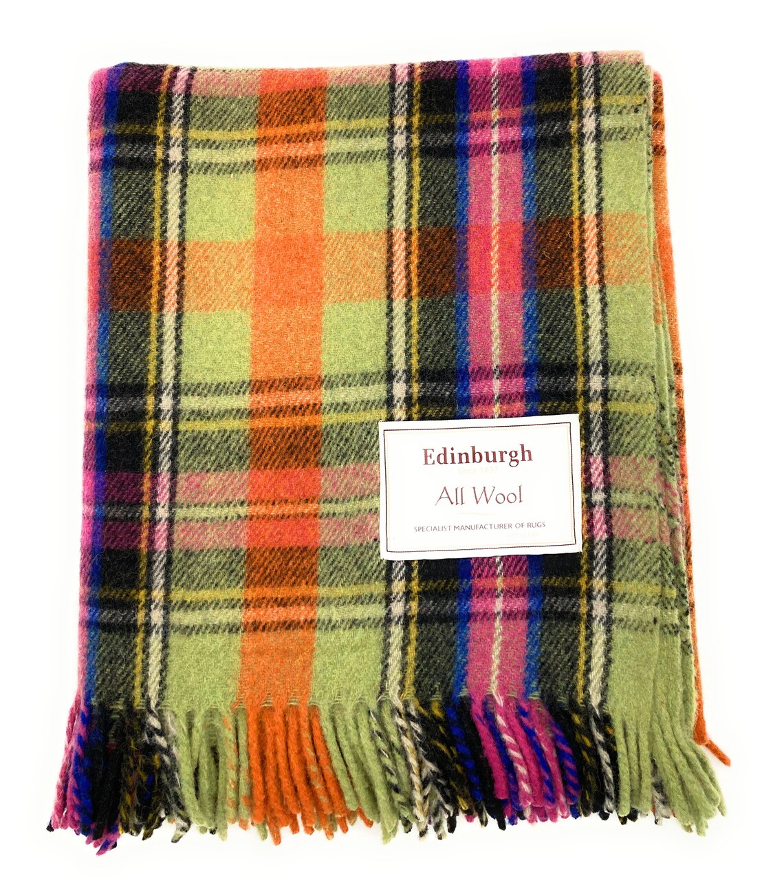 Pure Wool Scottish Bruce of Kinnaird Tartan Travel Rug/Blanket Etsy