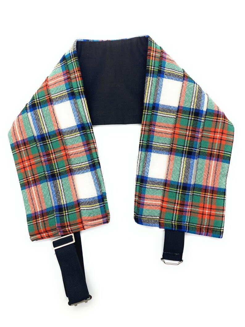 Gents Pure Wool Stewart Dress Ancient Tartan Cummerbund Made in Scotland image 2