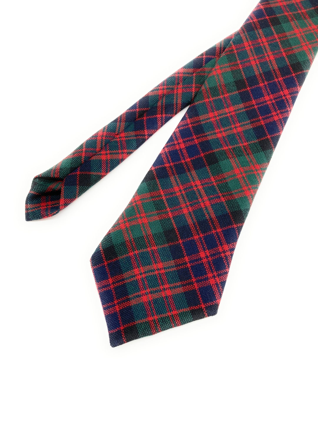 Men's All Wool Tartan Tie - MacLeod Of Lewis Ancient, Made In Scotland, 100% Wool - View #4