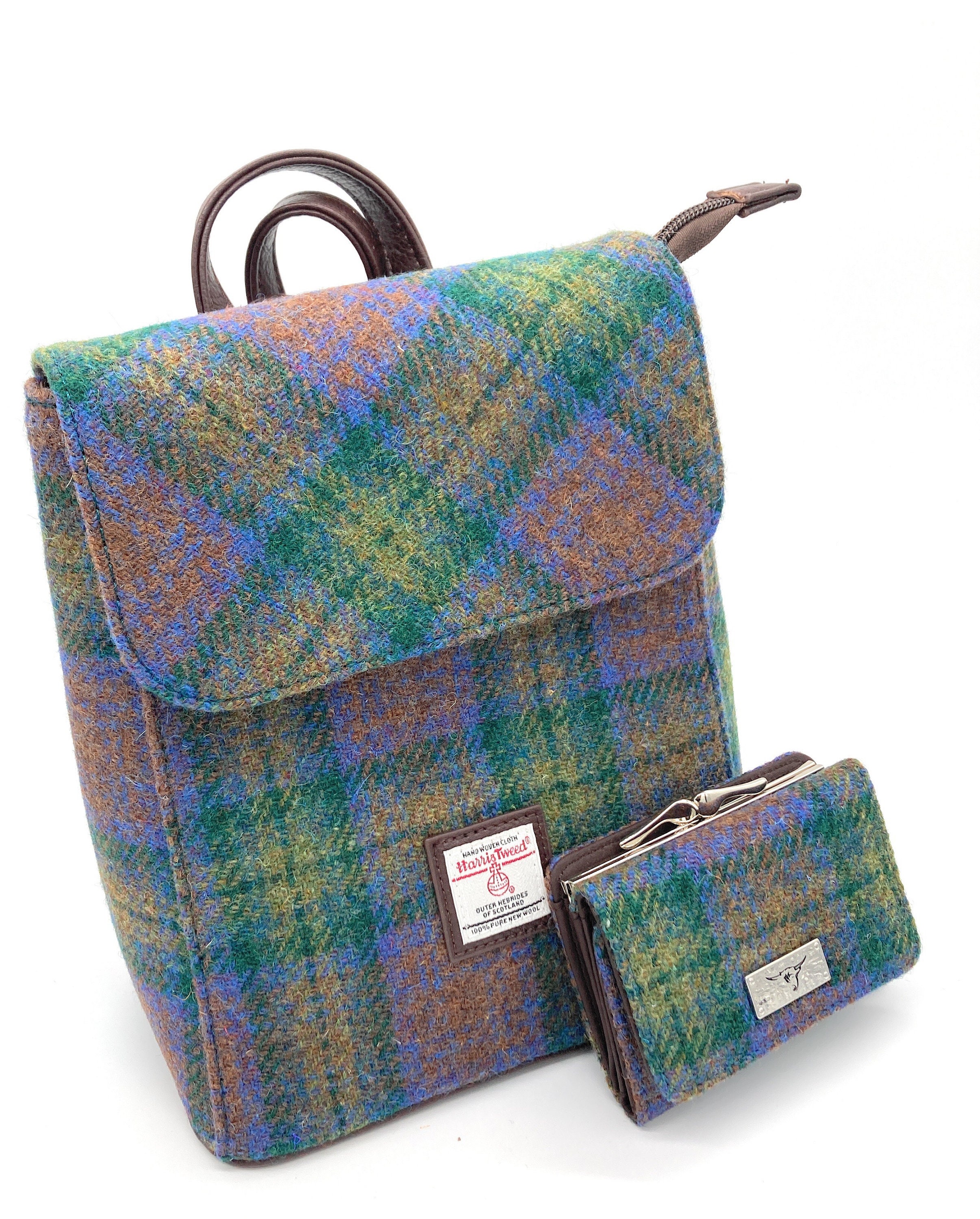 harris tweed mini backpack