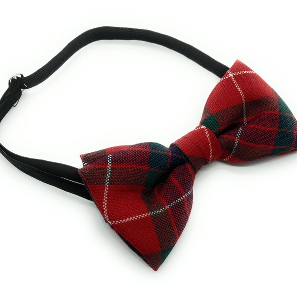Boys Pure New Wool Fraser Modern Tartan Bow Tie - MADE IN SCOTLAND