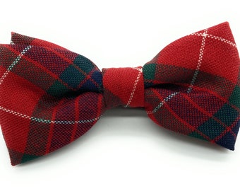 Gents Pure New Wool Fraser Dress Tartan Bow Tie - MADE IN SCOTLAND