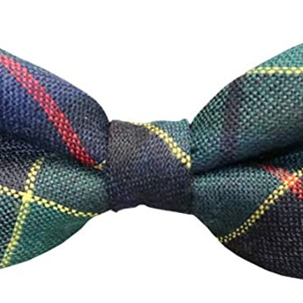 Gents Pure New Wool Forsyth Modern Tartan Bow Tie - MADE IN SCOTLAND