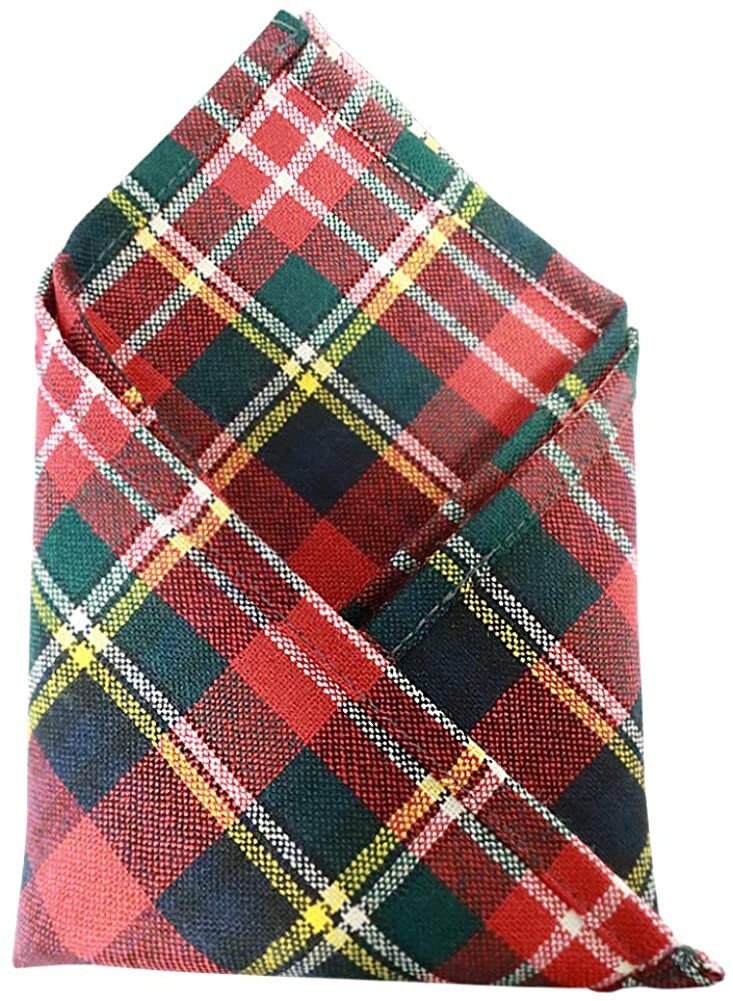 Gents Pure Wool Christie Tartan Pocket Square Made in - Etsy