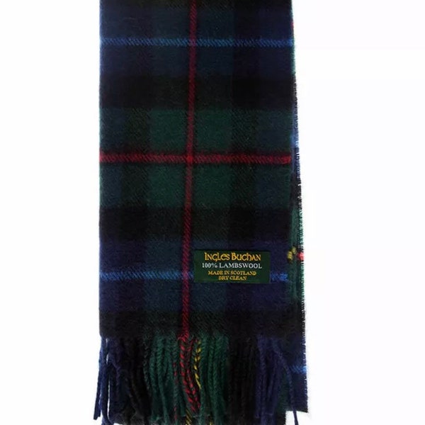 Pure Lambswool Smith Tartan Clan Scarf - Made in Scotland