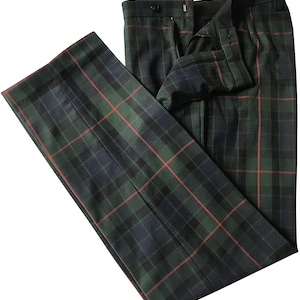 Gents Gunn Modern Clan Tartan Casual Trousers Perfect for Golf Or Dinner Parties image 2