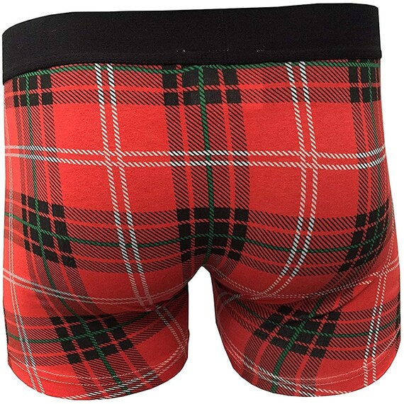 Mens tartan underpants hotsell