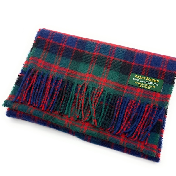 Pure Lambswool MacDonald Tartan Clan Scarf - Hecho en Escocia