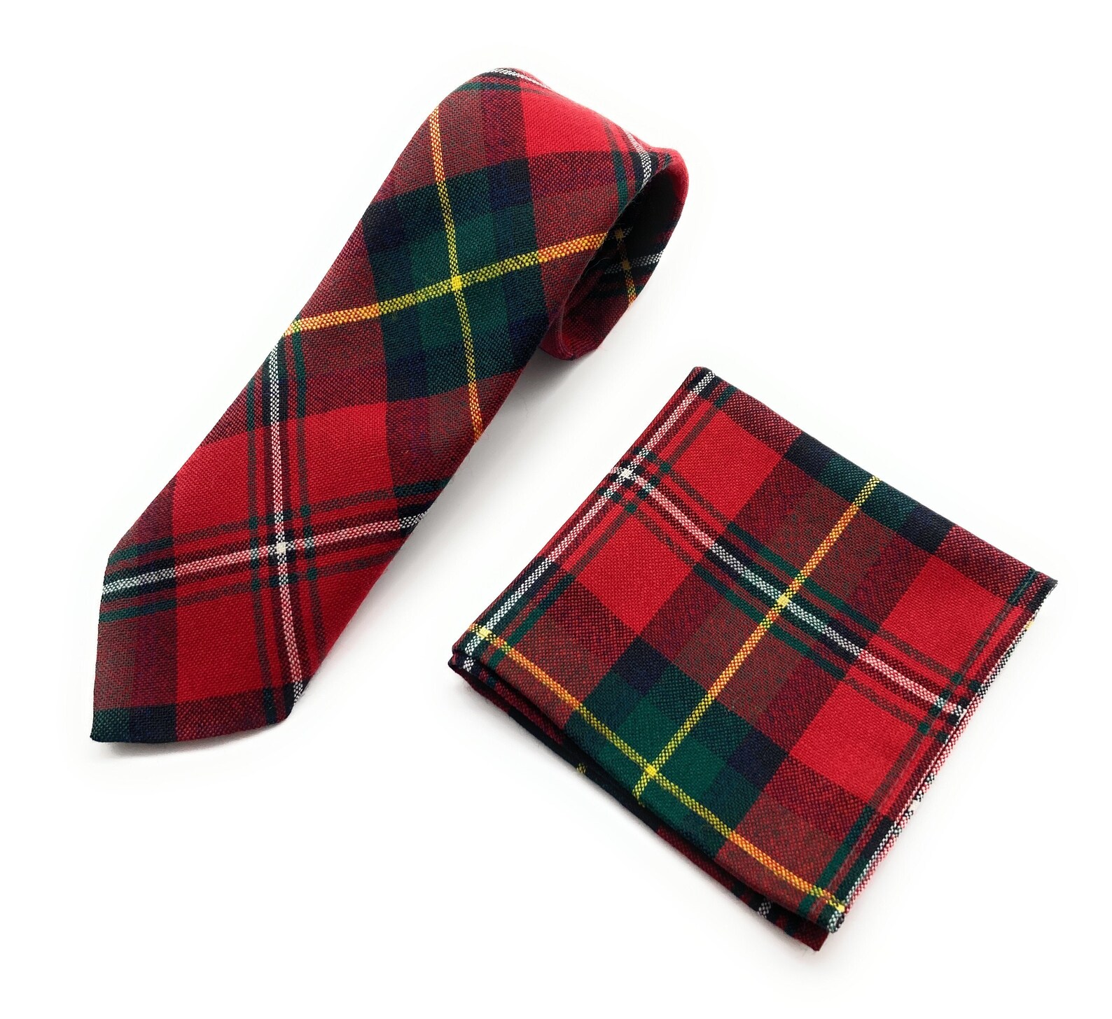 Gents Pure Wool Boyd Modern Tartan Tie & Matching Pocket Etsy