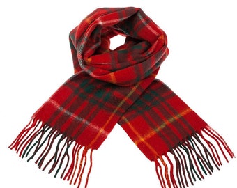 Pure Lambswool Unisex Bruce Tartan Clan Scarf