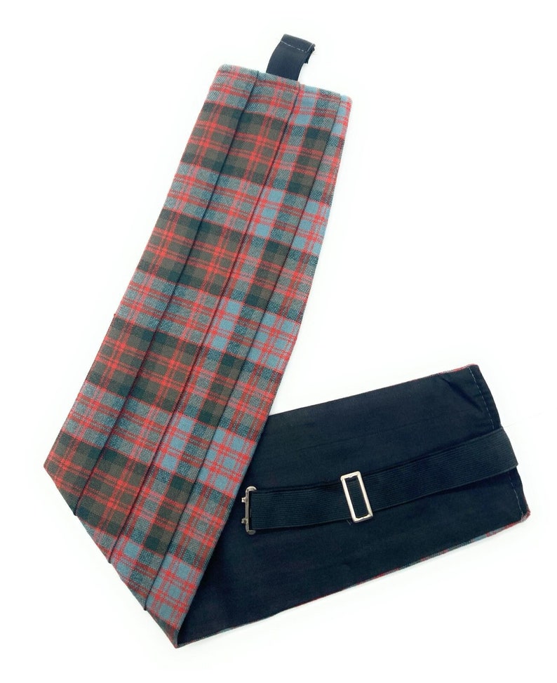 Gents Pure Wool MacDonald Weathered Tartan Cummerbund Made in Scotland image 1