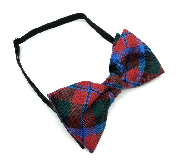 Gents Pure New Wool Macnaughton Tartan Bow Tie MADE IN - Etsy