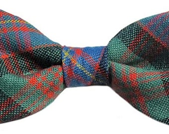 Gents Pure New Wool Cochrane Ancient Tartan Bow Tie - MADE IN SCOTLAND