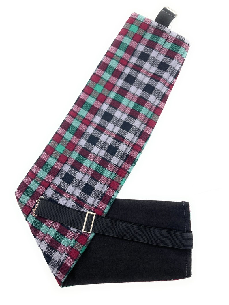 Gents Pure Wool Borthwick Dress Ancient Tartan Cummerbund Made in Scotland imagem 1