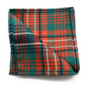 Men's Cornish National Tartan Tie & Pocket Square Set, Yellow Check, New With Tags