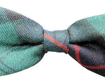 Gents Pure New Wool Armstrong Modern Tartan Bow Tie - MADE IN SCOTLAND