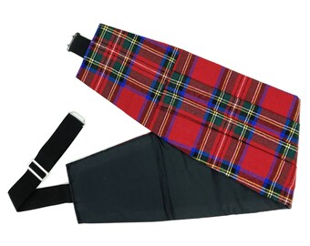 Gents Pure Wool Royal Stewart Tartan Cummerbund - Made in Scotland