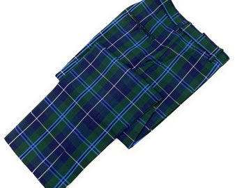 Gents Scottish Douglas Modern Tartan Casual Trousers Perfect for Golf Or Dinner Parties