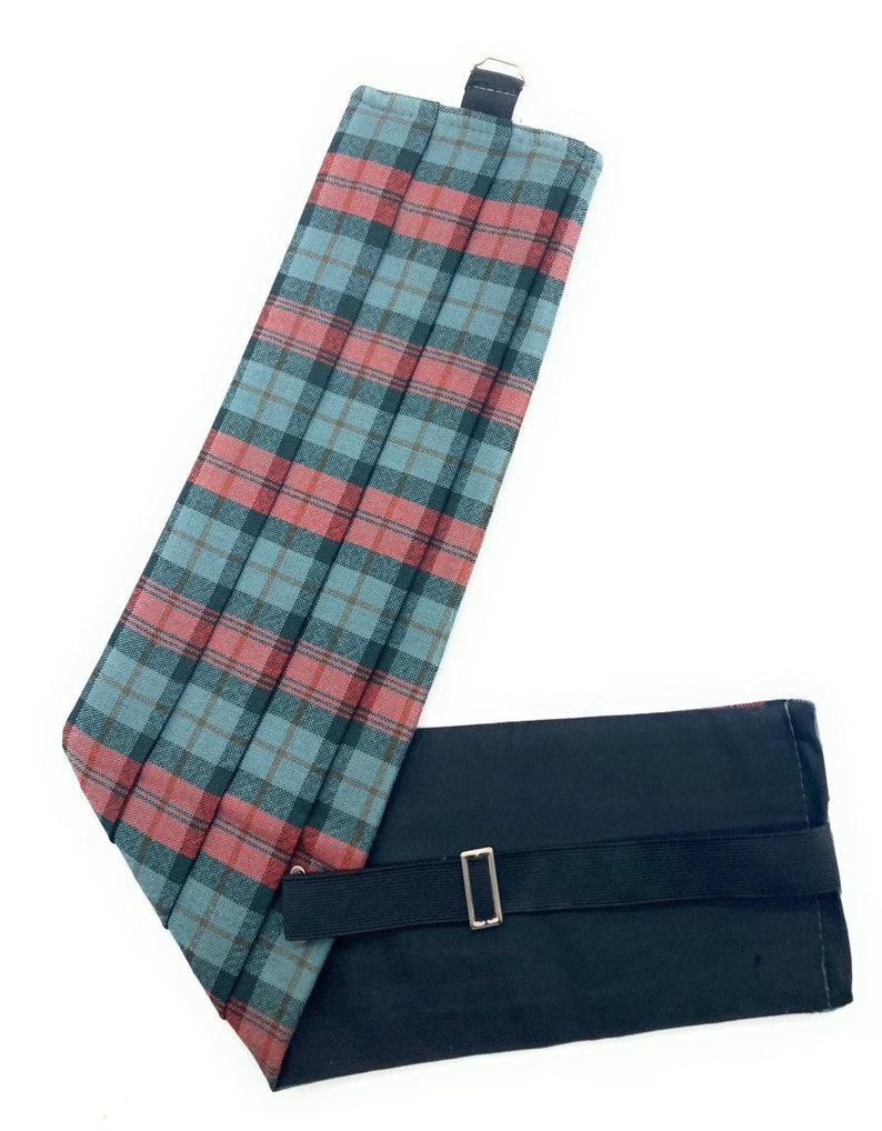 Gents Pure Wool MacLachlan Weathered Tartan Cummerbund Made in Scotland image 1