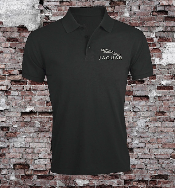 Jaguar Car Man's Embroidered Polo Shirt 