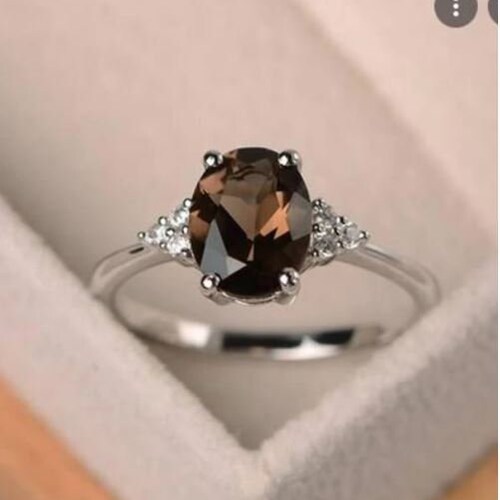 1.5ct Chocolate & White Diamond Wedding Anniversary Band Ring Etsy