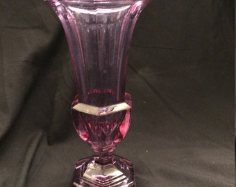 Amethyst Trumpet Vase Made in Germany