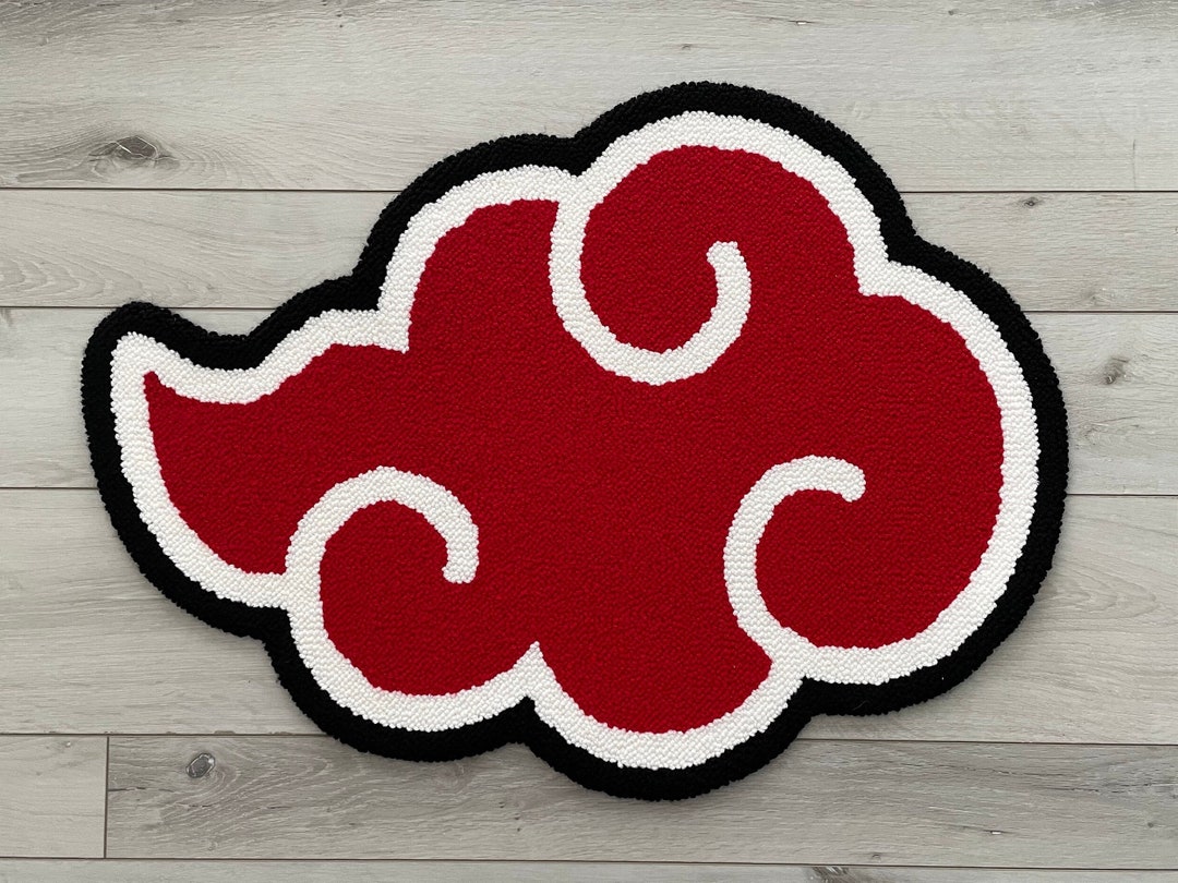 Handmade Naruto Akatsuki Punch Needle Rug - Etsy