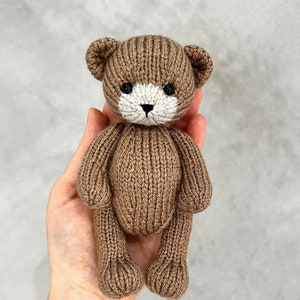 A Pocket Teddy Bear Knitting Pattern ON 2 NEEDLES, Knitting Stuffed Toy,  Knitting Soft Toy - Etsy