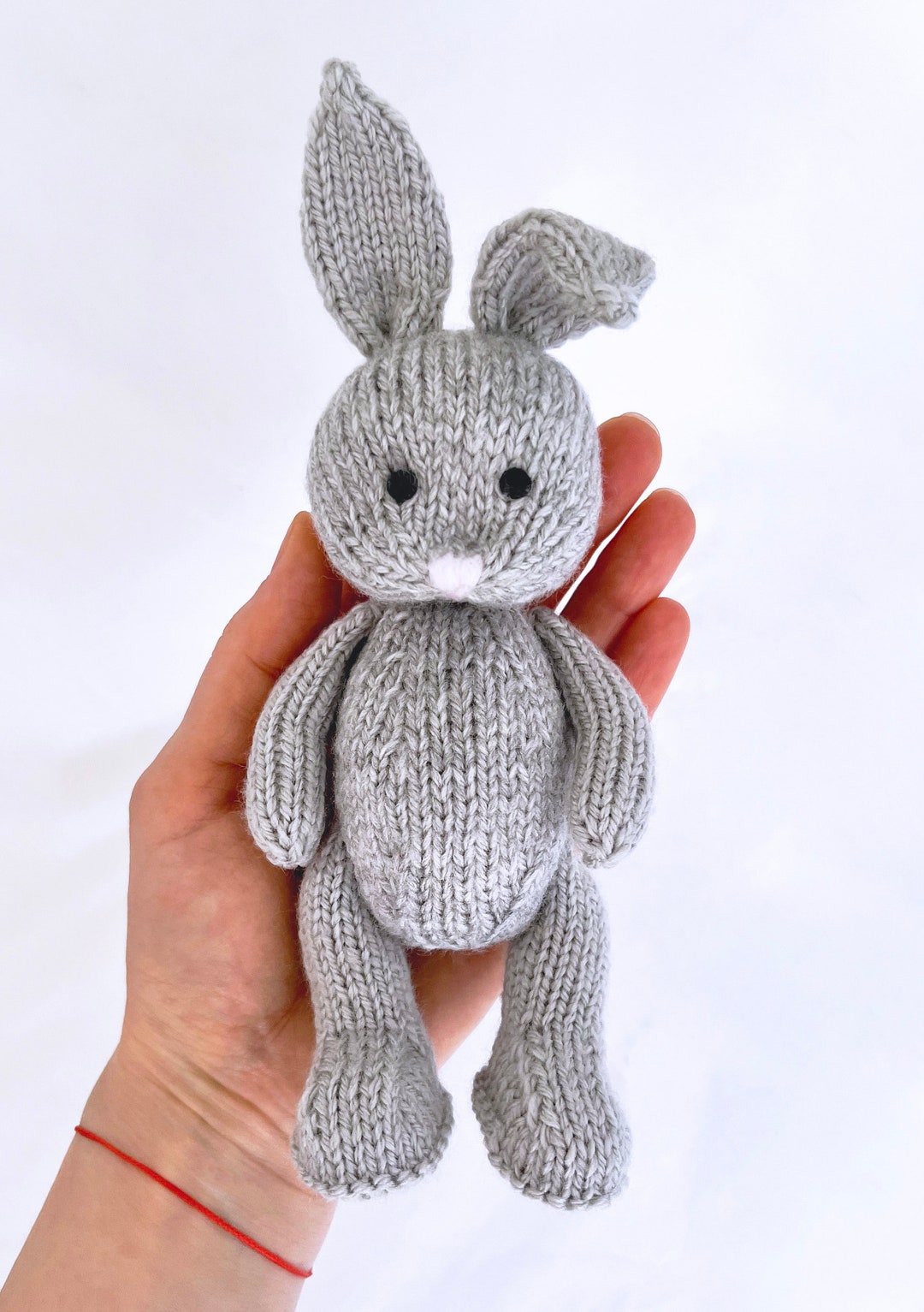 IN THE ROUND Knitting Bunny, English Pdf Pattern ,rabbit Stuffed Toy ...