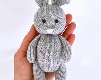 IN THE ROUND knitting bunny soft toy pattern , Knitting in the round toy, Knitting amigurumi