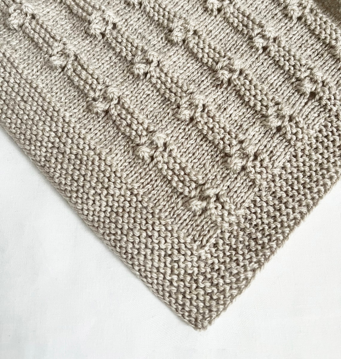 Knitting Baby Blanket Pattern Easy Wool Blanket Newborn Beginner