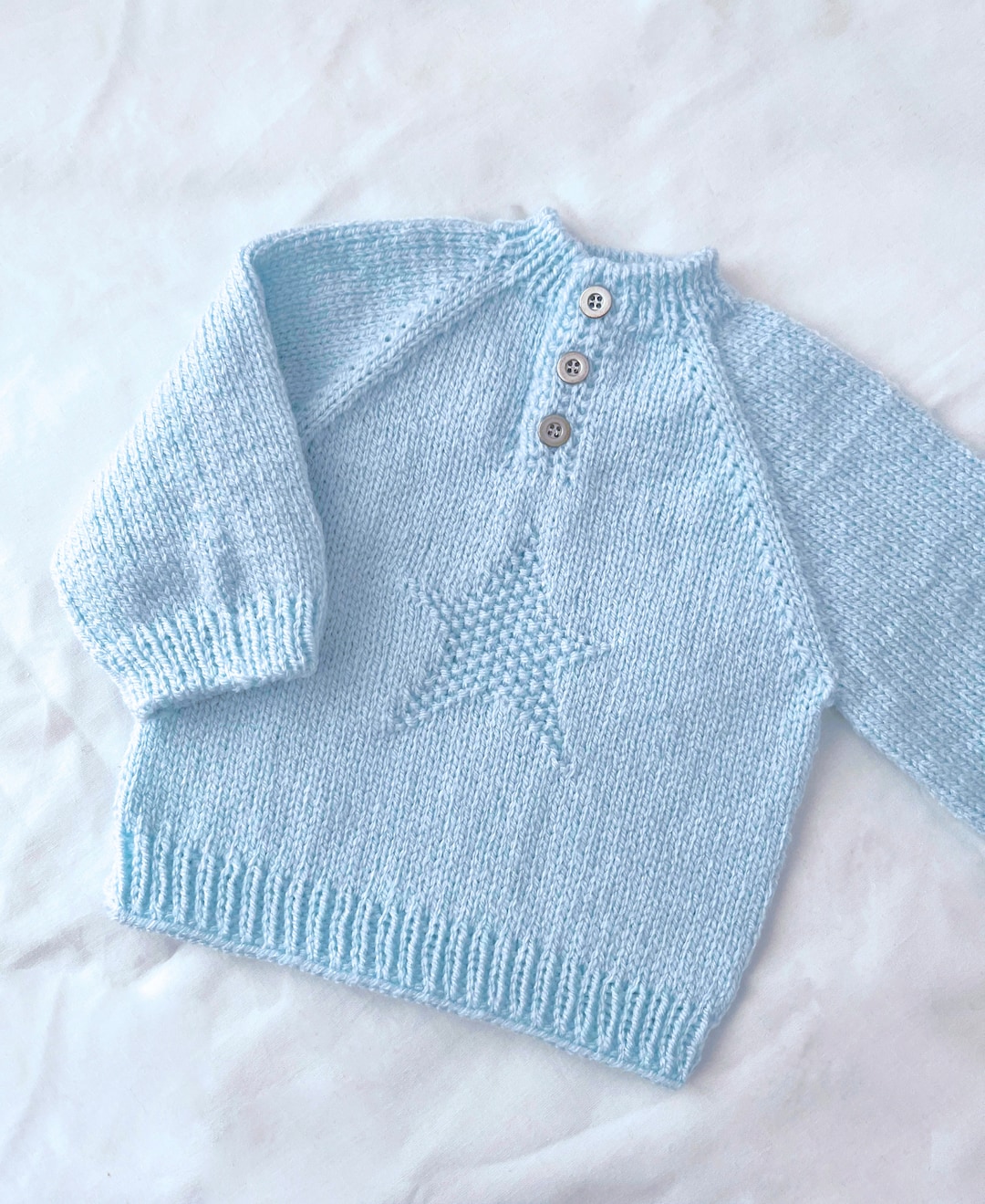 Baby Boy Knitting Sweater Pattern, Sizes 03, 36, 69, 912, 1218 M, Star Knitting Sweater